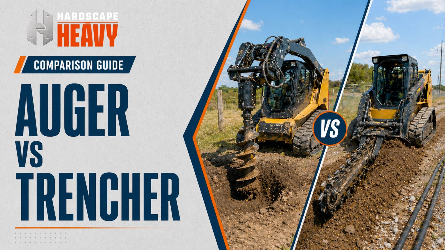 Auger vs Trencher: Which Attachment Is Right for Your Job?