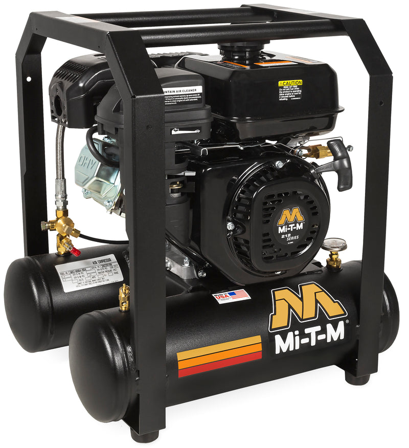 5 Gallon Single Stage Gas Air Compressor | Mi-T-M