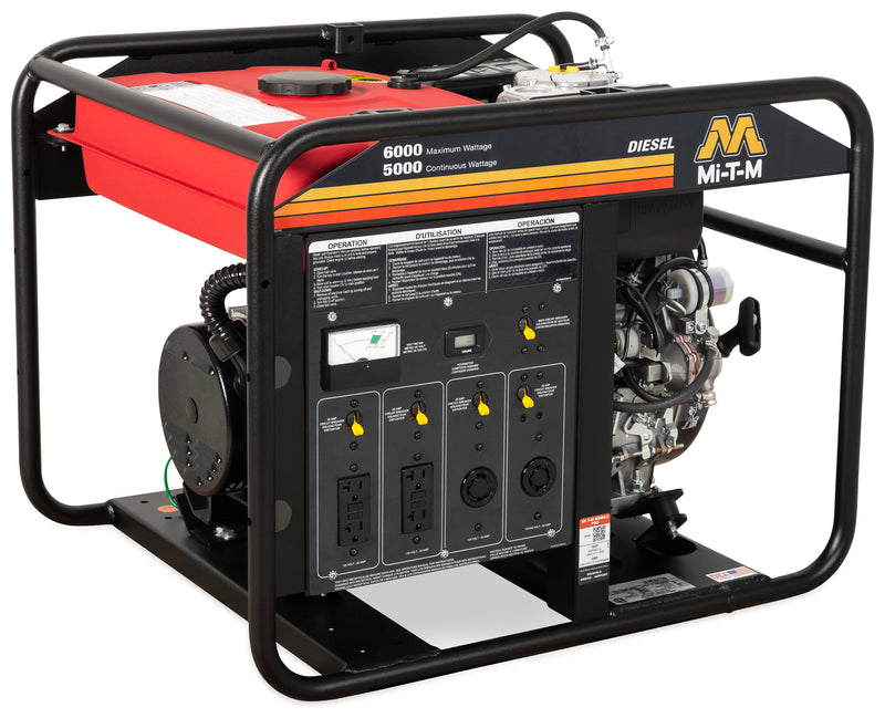 6000 Watt Industrial Diesel Generator | Mi-T-M