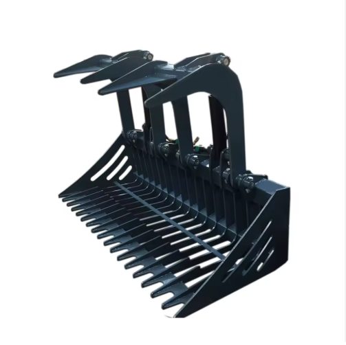 Skid Steer Root Grapple Bucket Attachment