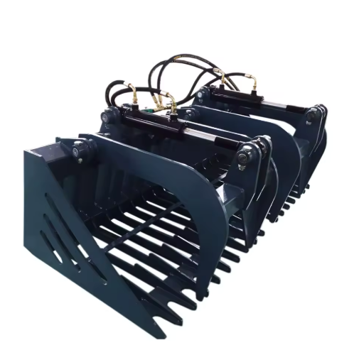 Skid Steer Root Grapple Bucket Attachment