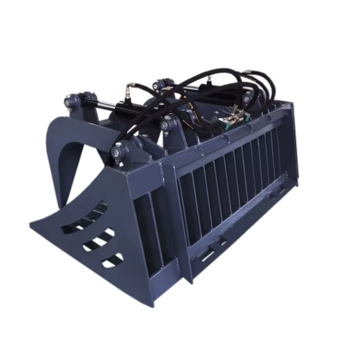 Skid Steer Root Grapple Bucket Attachment
