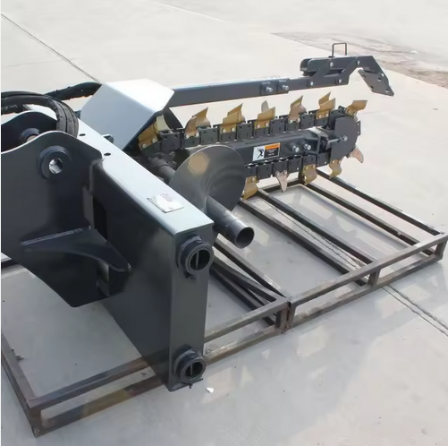 Skid Steer Rock & Utility Trencher Attachment