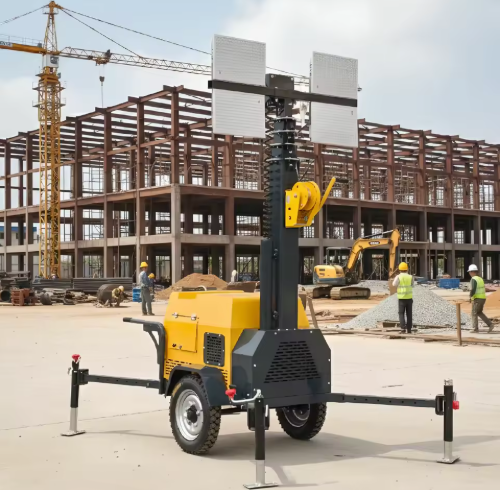 7-Meter Telescopic Mast Diesel LED Light Tower