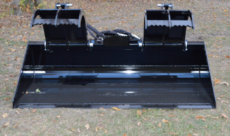 Heavy Duty Low Profile Bucket with Grapple | Top Dog