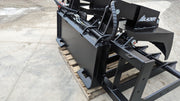 Glacier root and brush grapple, close angled view of the grapple arm serrations and the cylinder rod