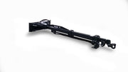 Glacier truss boom, studio view from the mounting-plate end along the boom to the pintle hook