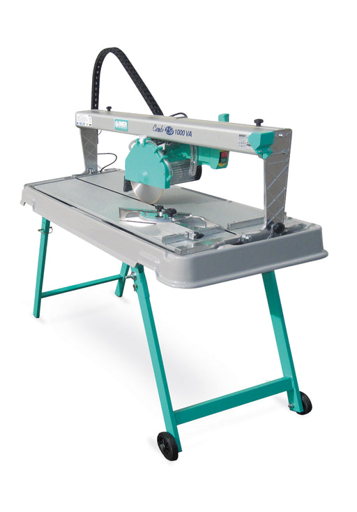 IMER Combicut 250/1000VA overhead rail tile saw with laser guide and side table
