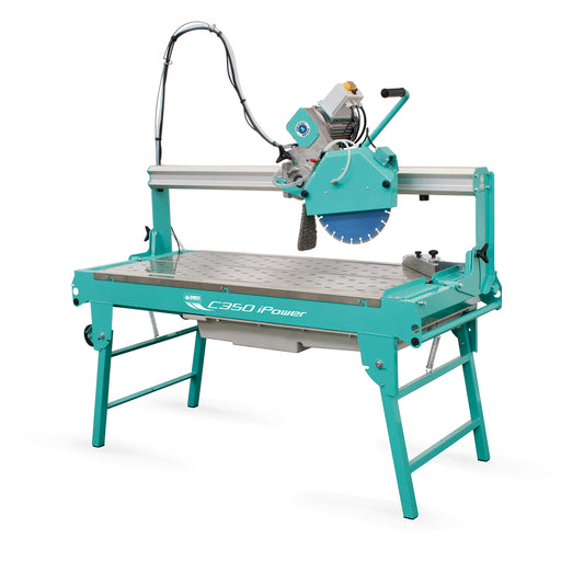 IMER Combicut 350 iPower tile and masonry saw with stainless steel cutting surface