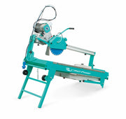 IMER Combicut 350 iPower tile and masonry saw, legs folded for transport