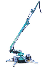 IMER Gerris 800 crawler concrete placing boom with outriggers deployed