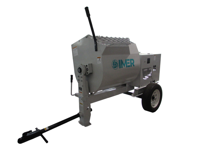 IMER HSM 12 towable mortar mixer with steel drum