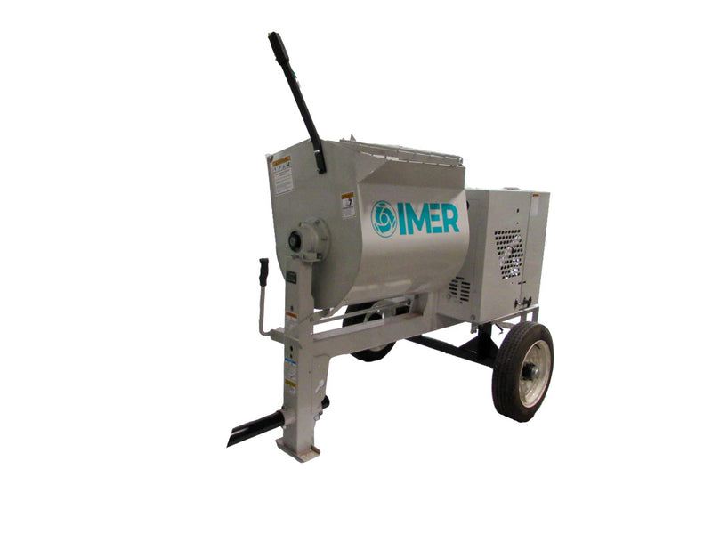 IMER HSM 6 towable mortar mixer with steel drum