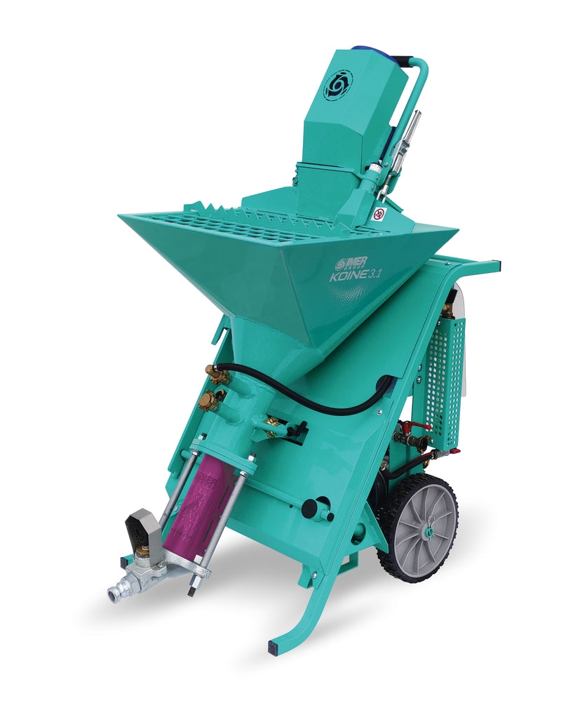 IMER Koine 3.1 continuous mortar pump with hopper and turbo mixer