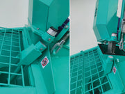 IMER Koine 3.1 continuous mortar pump, safety grate over the mixing hopper