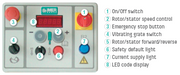 IMER Mighty Small 50 Evo portable mortar pump, control panel detail