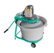 IMER Mix-All 60 portable paddle mixer, closed for transport, top view