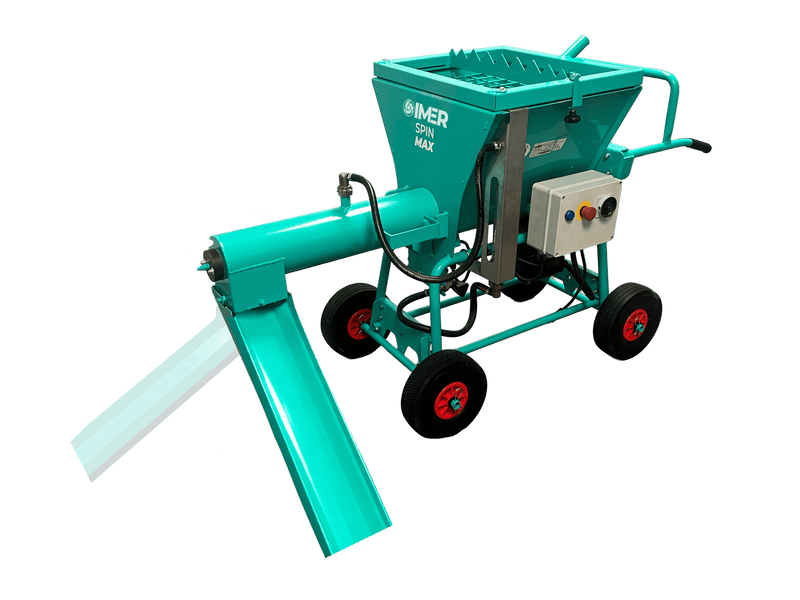 IMER Spin Max continuous mixer, with the discharge chute removed