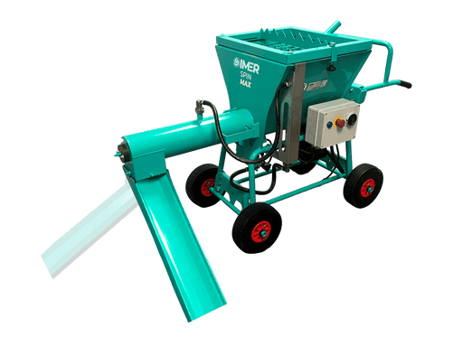 IMER Spin Max continuous mixer, with the discharge chute removed