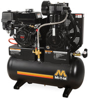 Mi-T-M 20 Gallon Two Stage Gas Air Compressor, Stationary, Honda engine