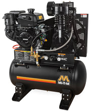 Mi-T-M 30-80 Gallon Base-Mount Two Stage Gas Air Compressor, 30-Gallon, Rehlko engine