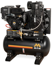 Mi-T-M 30-80 Gallon Base-Mount Two Stage Gas Air Compressor, 30-Gallon, Mi-T-M engine