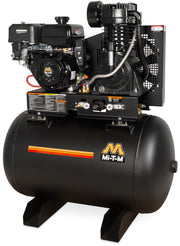 Mi-T-M 30-80 Gallon Base-Mount Two Stage Gas Air Compressor, 80-Gallon, Mi-T-M engine