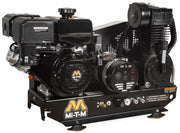 Mi-T-M 8 Gallon Two Stage Air Compressor Generator Combo, Base-Mount, Mi-T-M Electric Start engine