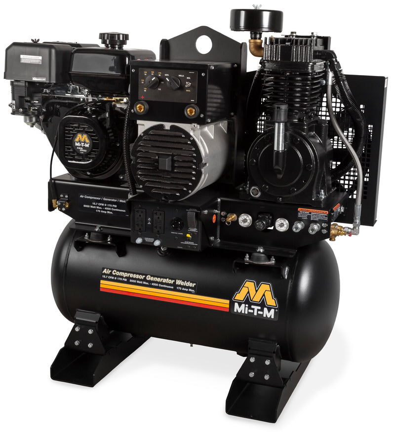 Mi-T-M AGW Series Air Compressor Generator Welder Combo, Mi-T-M engine, 30-Gallon