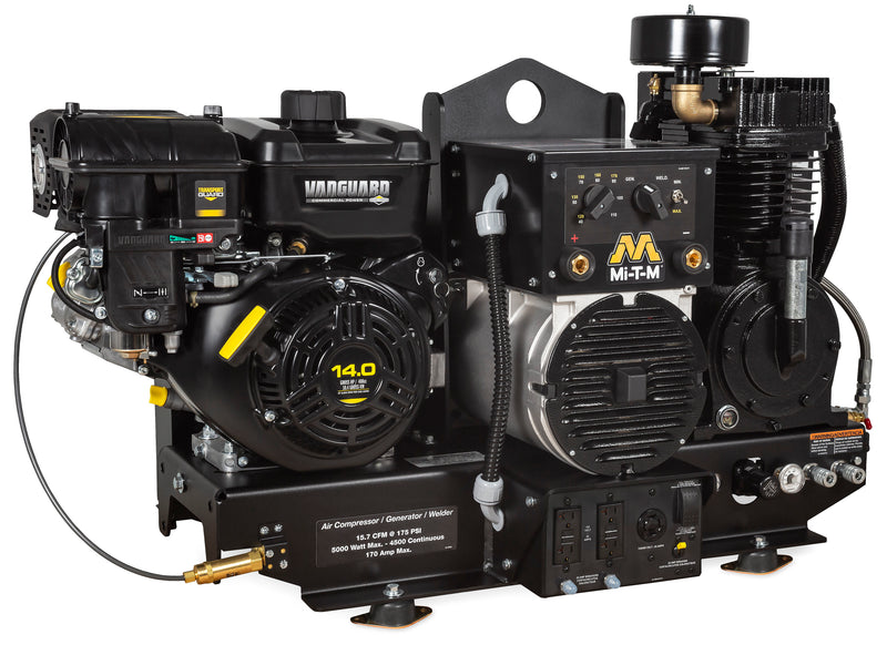 Mi-T-M AGW Series Air Compressor Generator Welder Combo, Vanguard engine, Base-Mount