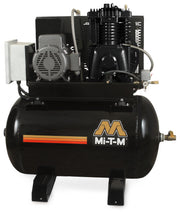 Mi-T-M M-Series 80-120 Gallon Two Stage Electric Simplex Air Compressor, Horizontal, 7.5 HP, 230V 1-Phase