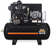 Mi-T-M M-Series 80-120 Gallon Two Stage Electric Simplex Air Compressor, Horizontal, 15.0 HP, 200V 3-Phase