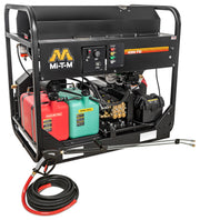 Mi-T-M HS-4004-1MAH gasoline hot water pressure washer, full skid frame with a Honda GX630 engine and AR pump