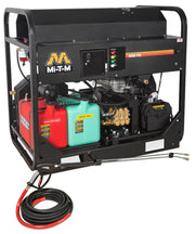 Mi-T-M HS-4004-1MAK gasoline hot water pressure washer, full skid frame with a Kohler CH640 engine and AR pump