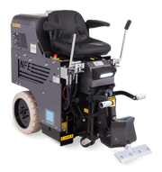 5700 ride-on scraper with NFE side panel, a single lift lever and front blade head