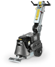 6280HD Gladiator walk-behind scraper with twin handlebars and an angled shank attachment at the front