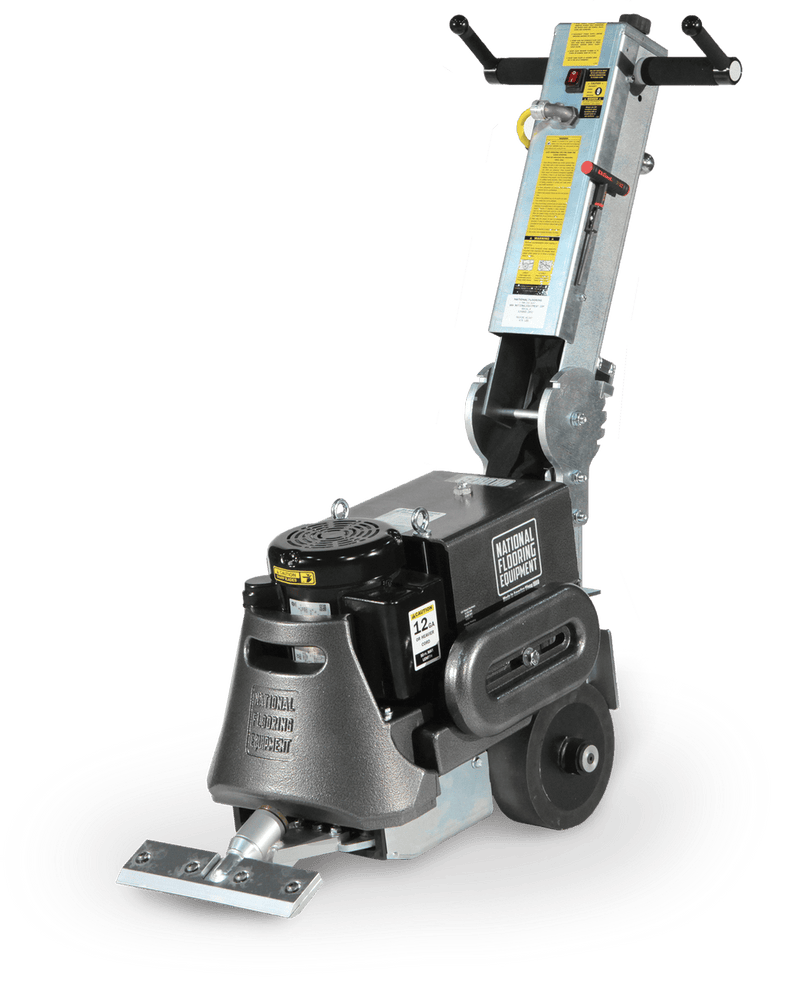 6280HD Gladiator walk-behind scraper with twin handlebars and an angled shank attachment at the front