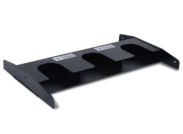 Star Industries rammer stand with three cradles cut into the welded steel frame