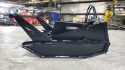 Storm 72 inch HD brush cutter, side view along the deck edge and the drive housing