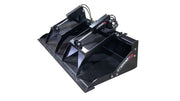 Storm HD grapple bucket in black, a solid bucket with a hydraulic top clamp arm