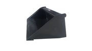 Storm mini bucket in black, angled view showing the compact shell and cutting edge