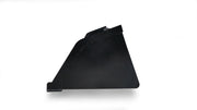Storm snow and mulch bucket, side profile showing the deep tall shell