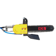 U.S. Saws ACH-GB air chainsaw with guide bar and chain, side view