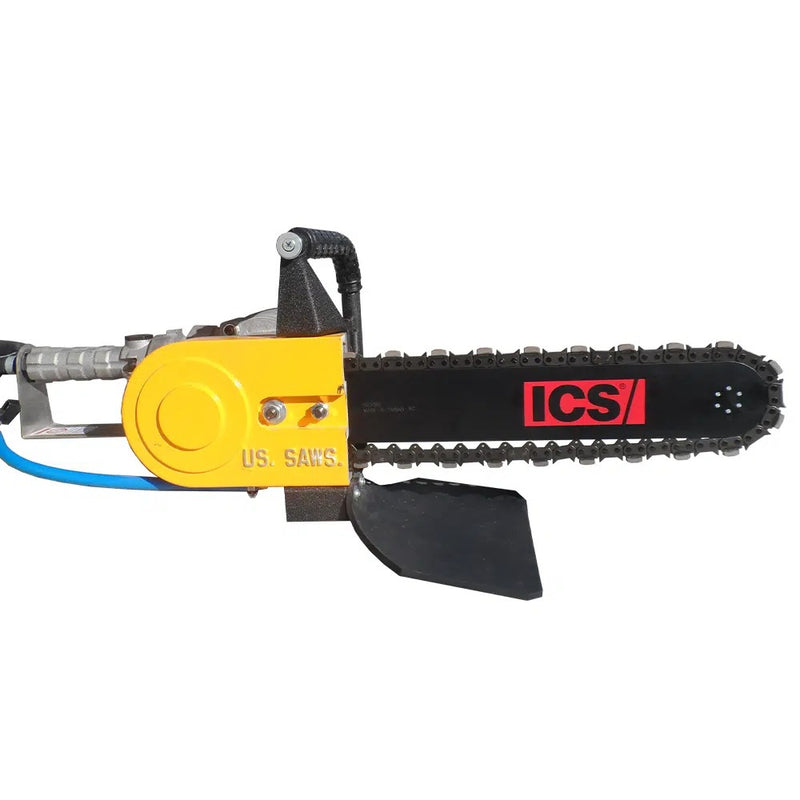 ACH-GB air chainsaw, full side view on white