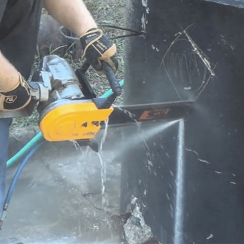 ACH-GB wet cutting through a vault wall