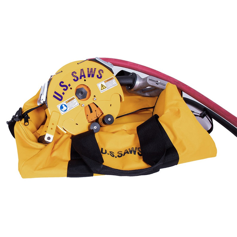 Air belly saw packed in its storage bag