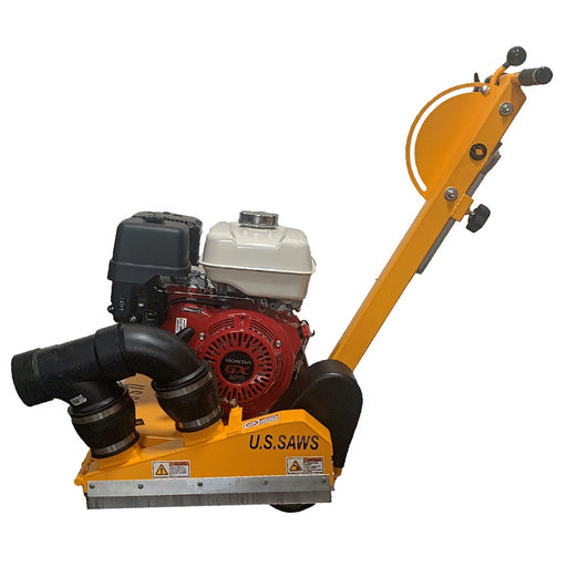 U.S. Saws CC-100 crack chasing saw, left side view showing dust port