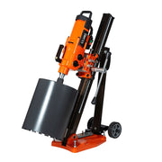 Core Pro HD-12 with large core bit mounted, stand tilted