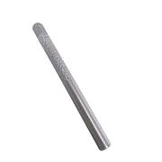 The same cylindrical tipped bit stood at an angle, diamond coating running the length of the working end