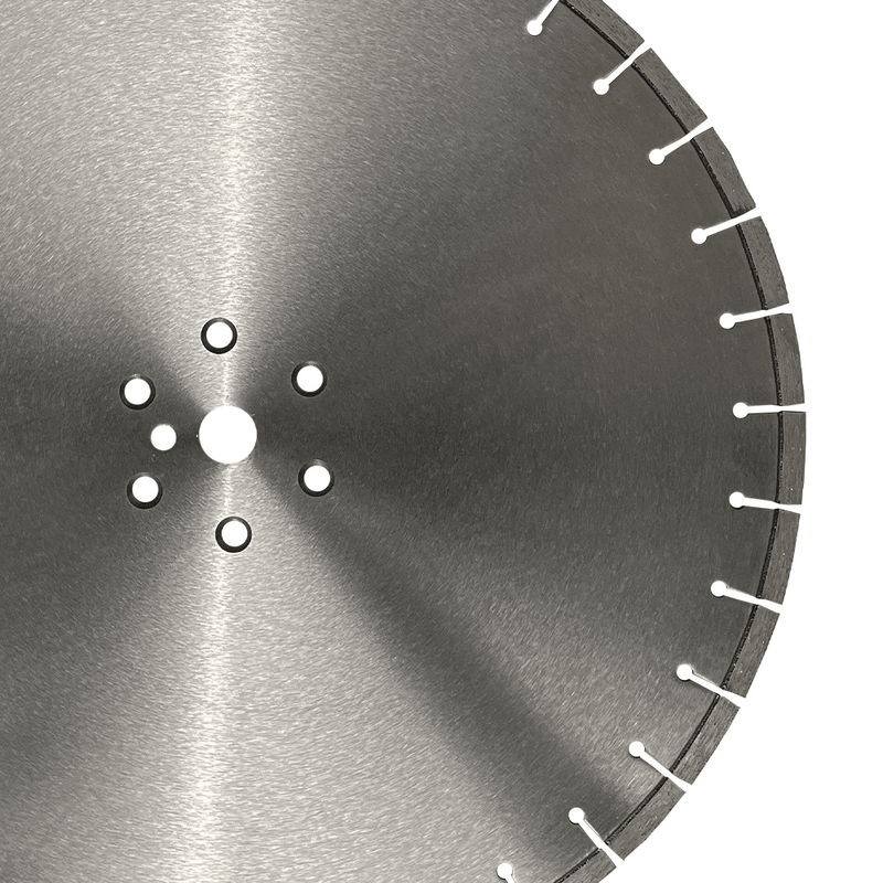 Close view of the six bolt flange pattern and centre bore against a brushed steel core